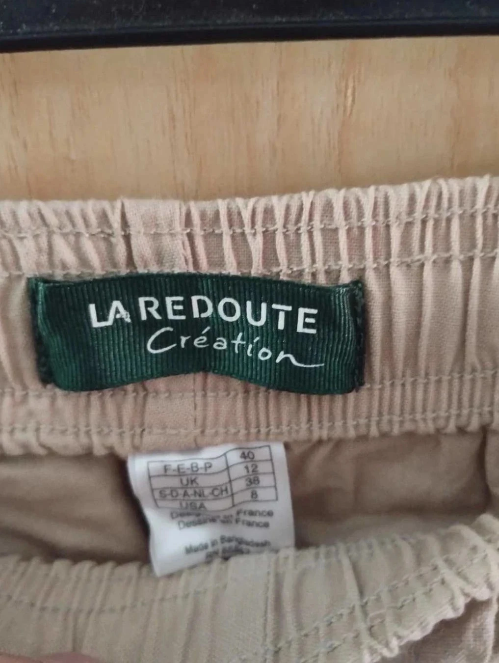 Pantalón suave beige unisex, la redoute creación T40, nuevo – photo 5